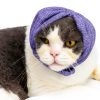 Cat Hematoma Ear Wrap DDFS Soft Breathable Snood for Purple Grey Cats-0