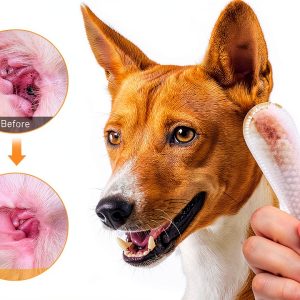 Ear Cleaner Finger Wipes by Kopmath Unscented 100 Count Dogs and Cats-0