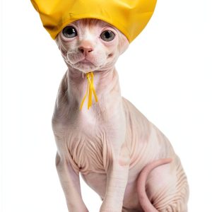 Pet Shower Cap SEZDEKI Waterproof Ear Guard for Cats & Dogs Yellow-0