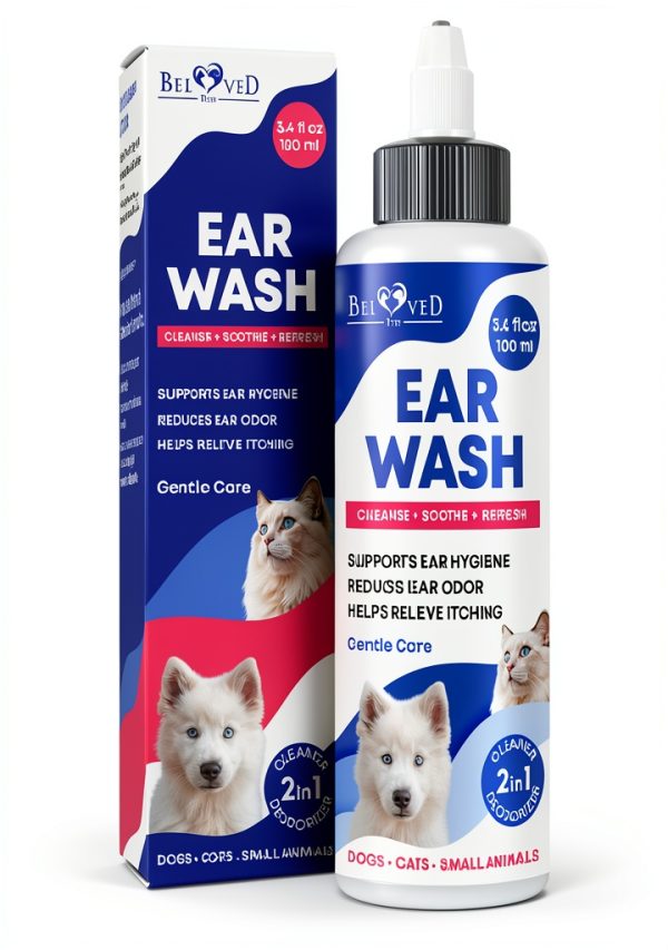 Cat & Dog Ear Cleaner Drops Beloved Pets Yeast Infection Ear Care-0